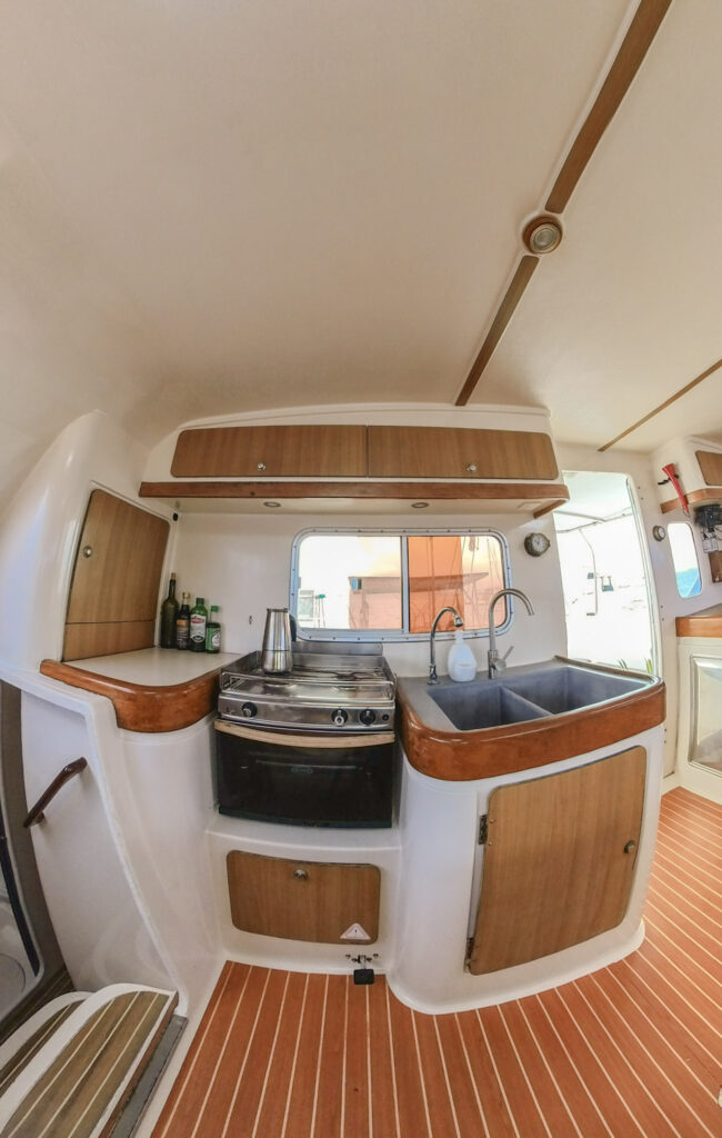 8-Kaya catamaran galley